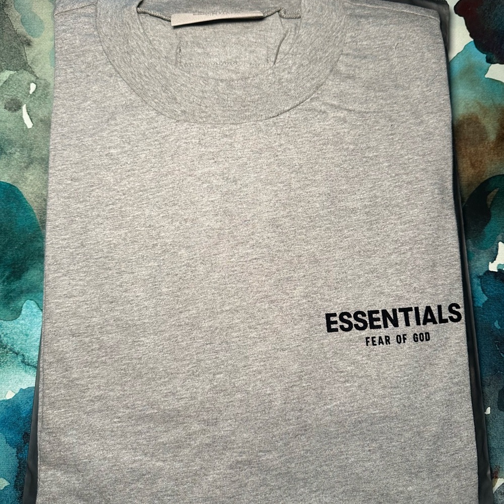 Fear of God Essentials Gray Short Sleeve Tee